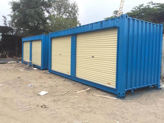 container kho lắp cửa cuốn